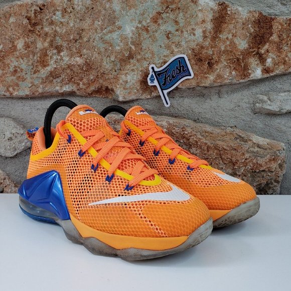 Nike Other - Nike LeBron 12 Low GS  'Cavs Classic' Bright Citrus Size: 5Y (Womens Size: 6.5)